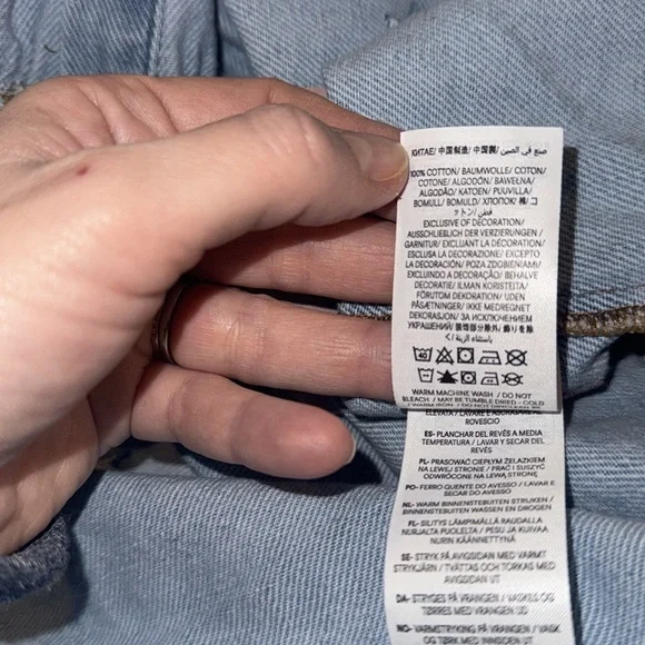 Mini Boden Embroidered Stars Button Pinafore Dress, EUC, size 7-8 - Picture 5 of 6